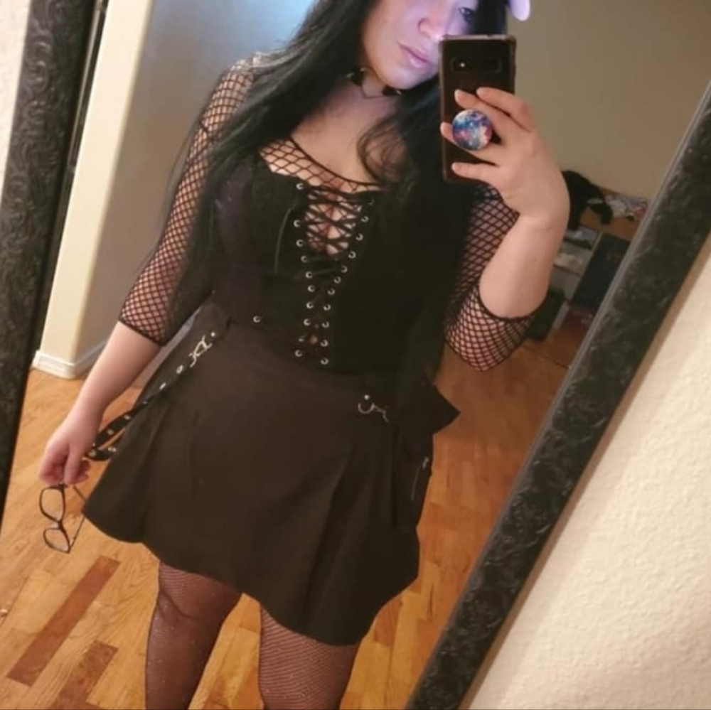 Goth Mini Skirt Kawaii Aesthetic